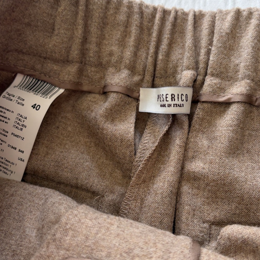 Peserico Taupe Tailored Trousers, size 40/ 2-4US - Picture 4 of 7